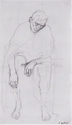 Sitting Old Man - Study for the Disappointed Souls or the Weary of Life